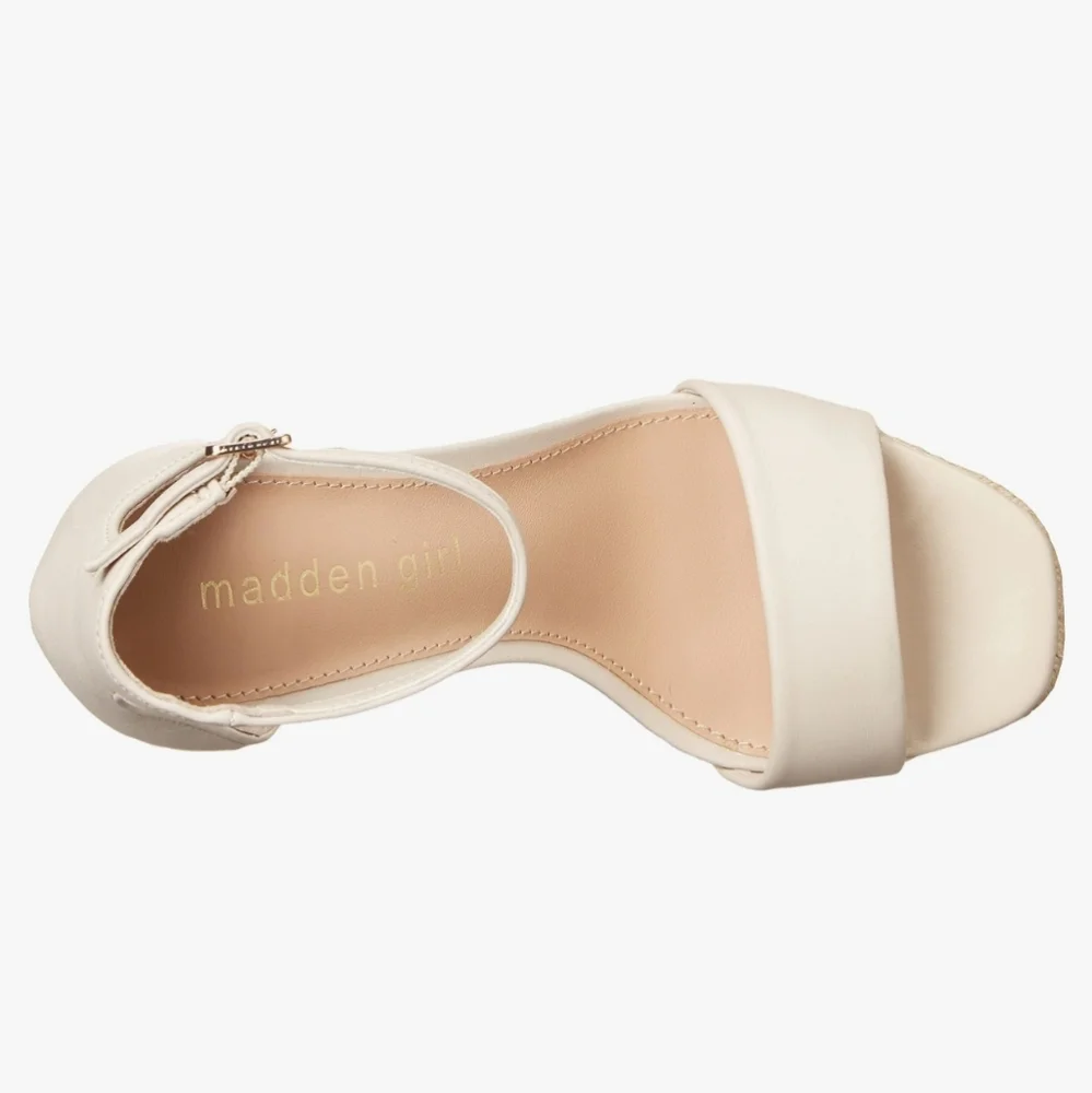 New w/Box Madden Girl Omega-J 2-Piece Ankle-Strap Espadrille Platform Sandals